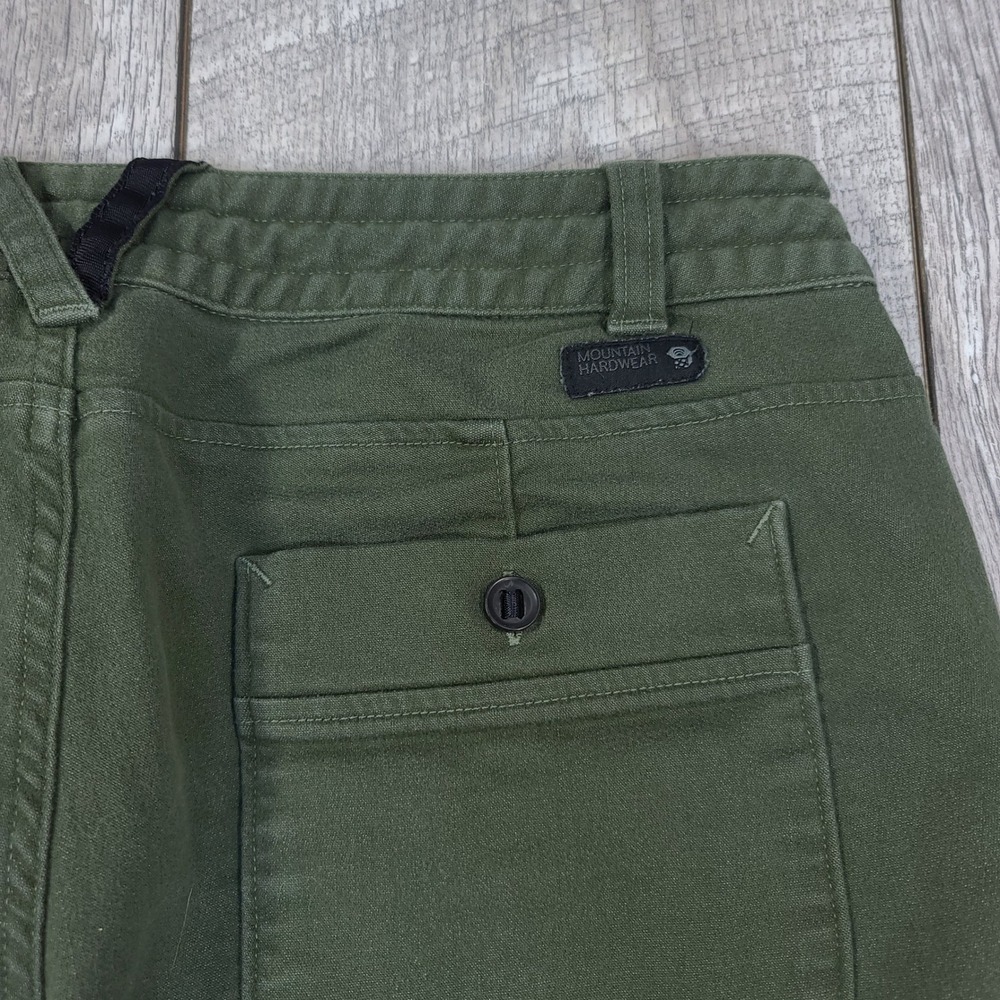 Mountain Hardwear Joggers Women 8 Green Utility Hiking Cargo Pants - Picture 7 of 8